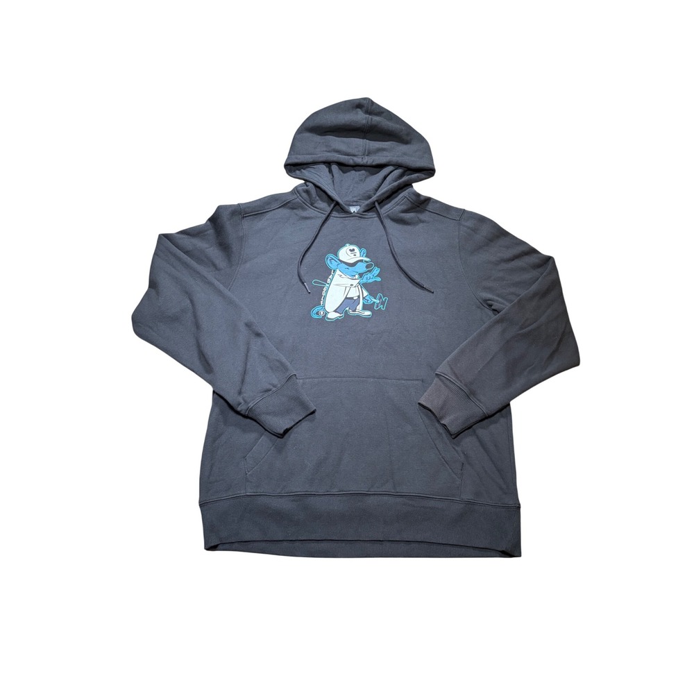 L.A.B. Golf Rat Graphic Hoodie Mens Large District Perfect Weight Fleece Black